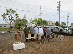 令和元年5月1日　初仕事　おめでたいです　O様邸地鎮祭